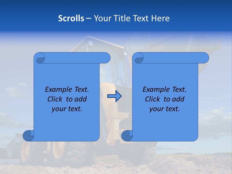 Shovel Bucket Mine PowerPoint Template