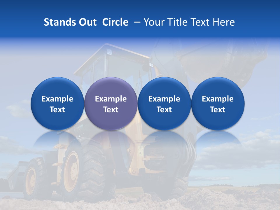 Shovel Bucket Mine PowerPoint Template