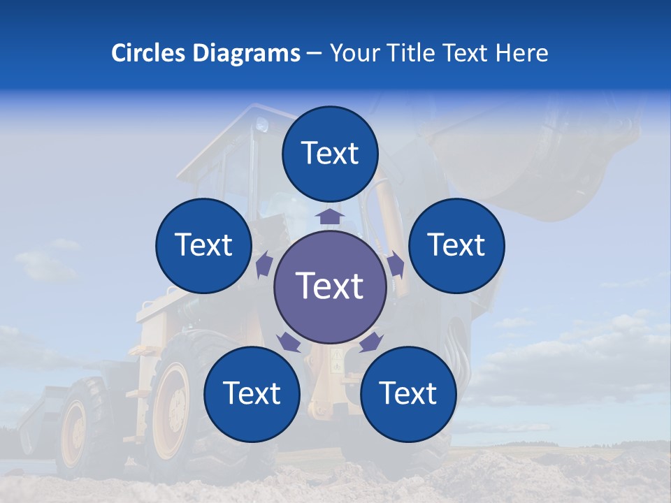 Shovel Bucket Mine PowerPoint Template