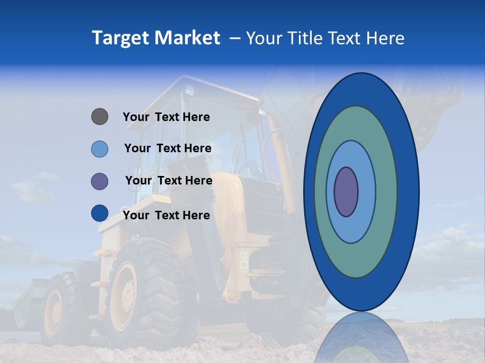 Shovel Bucket Mine PowerPoint Template