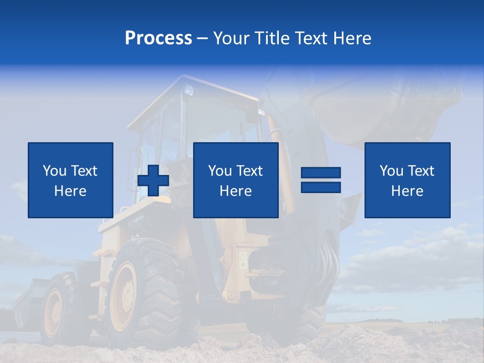 Shovel Bucket Mine PowerPoint Template