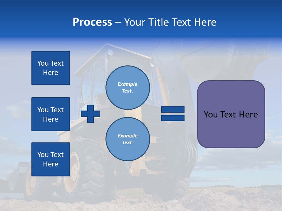 Shovel Bucket Mine PowerPoint Template