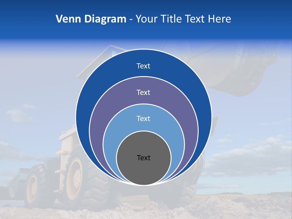 Shovel Bucket Mine PowerPoint Template