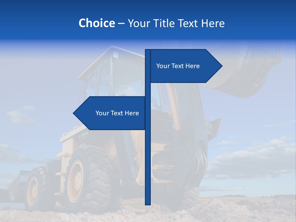 Shovel Bucket Mine PowerPoint Template
