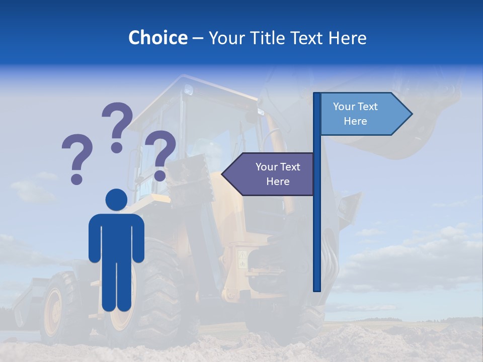 Shovel Bucket Mine PowerPoint Template