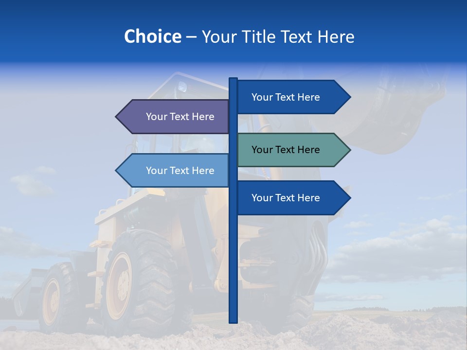 Shovel Bucket Mine PowerPoint Template