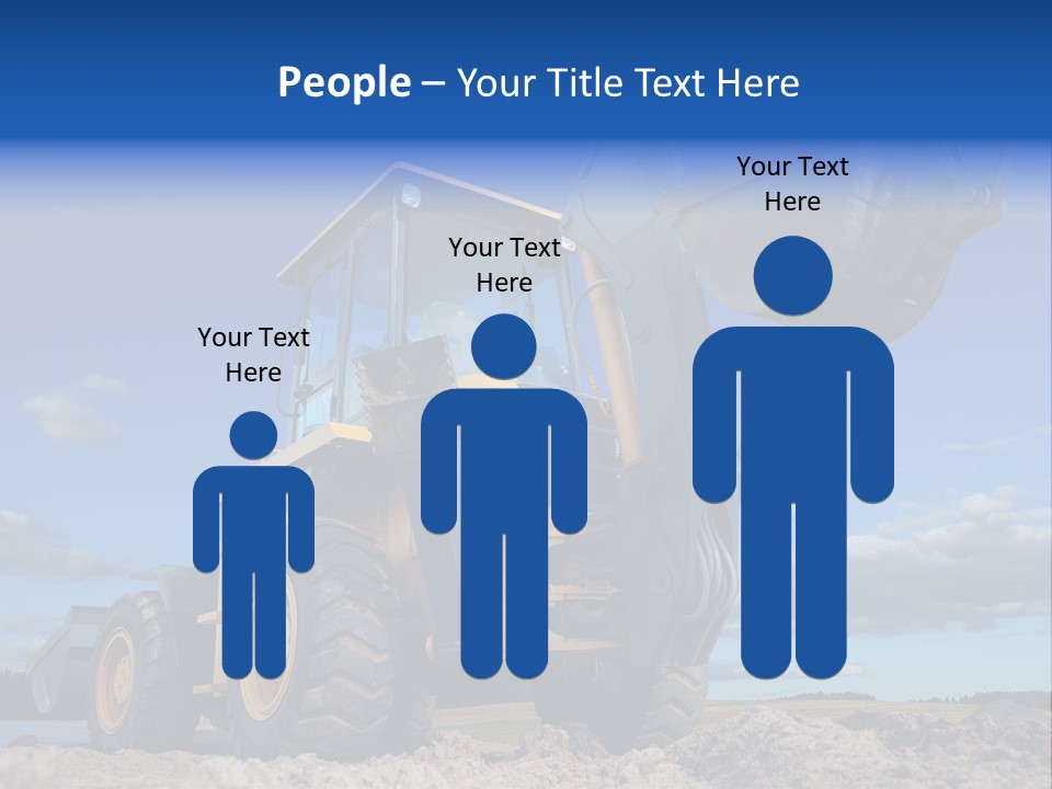 Shovel Bucket Mine PowerPoint Template