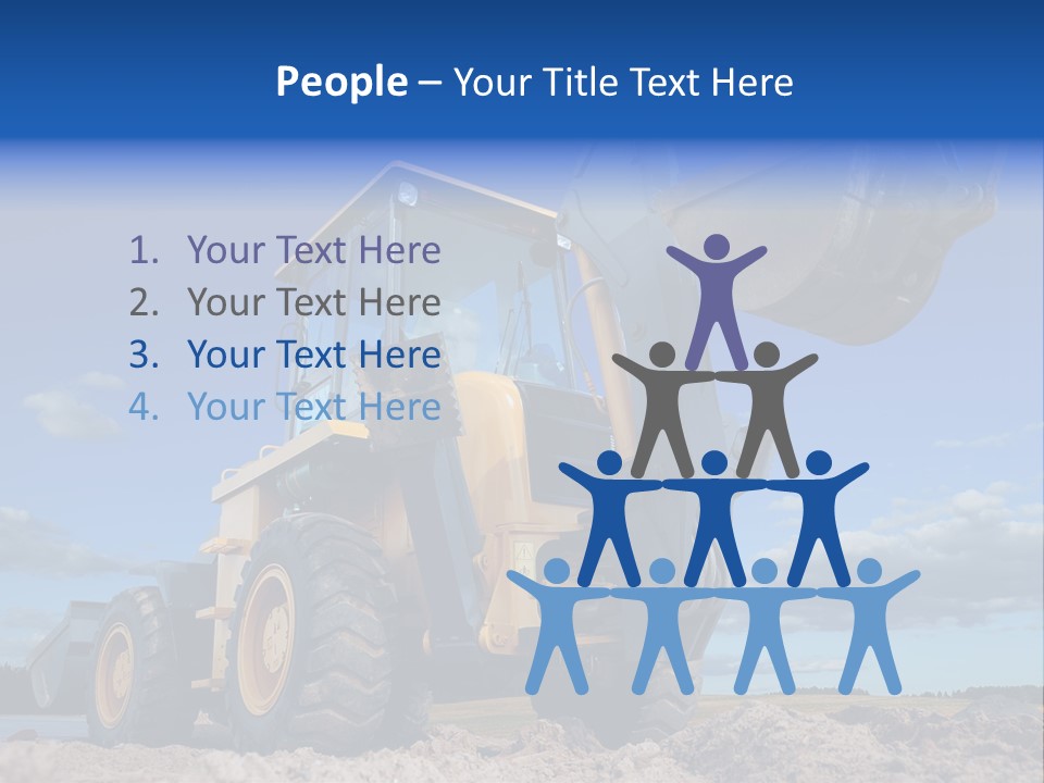 Shovel Bucket Mine PowerPoint Template