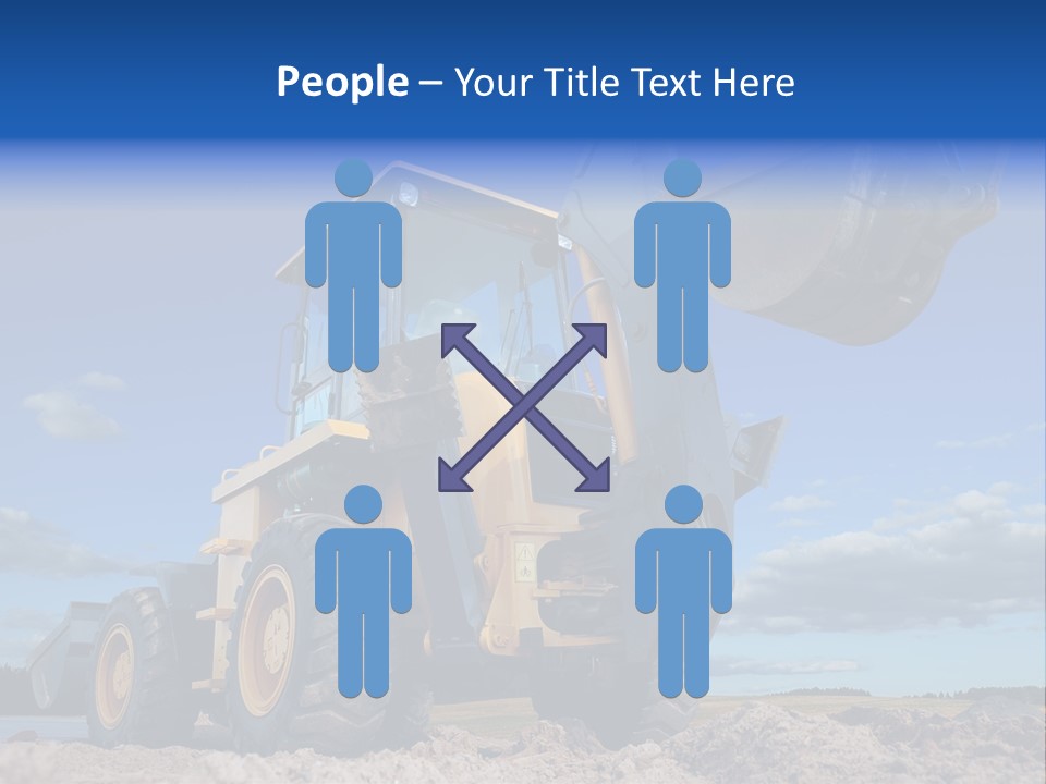 Shovel Bucket Mine PowerPoint Template