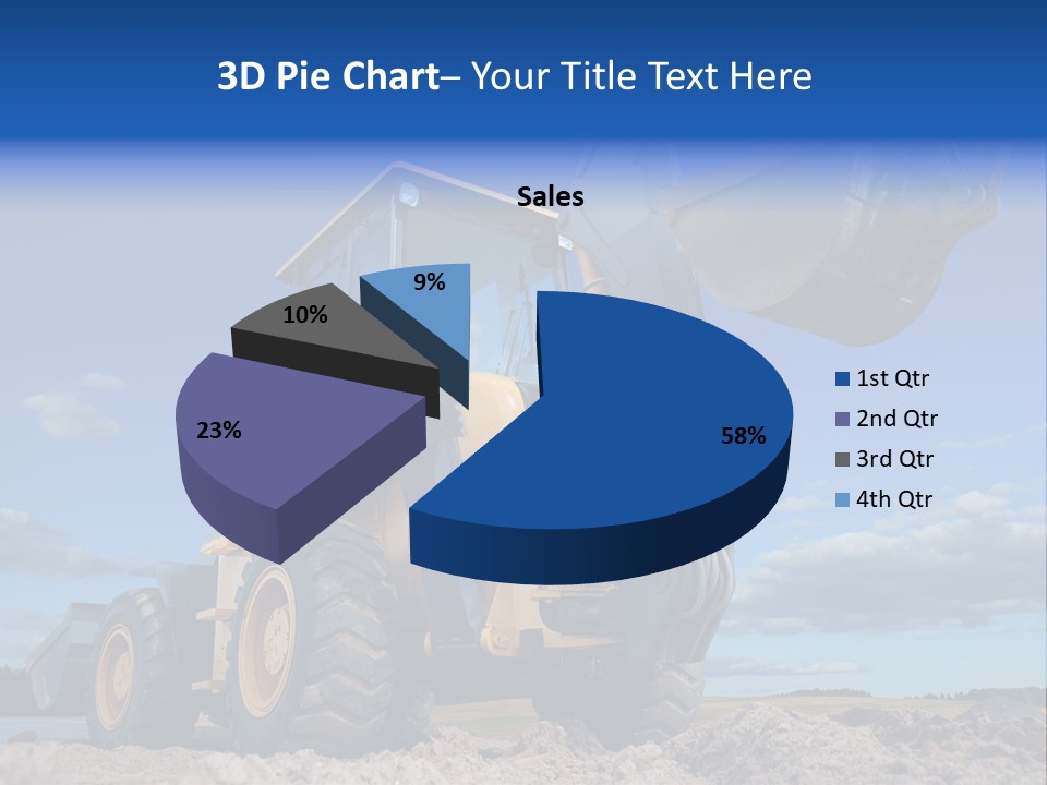Shovel Bucket Mine PowerPoint Template