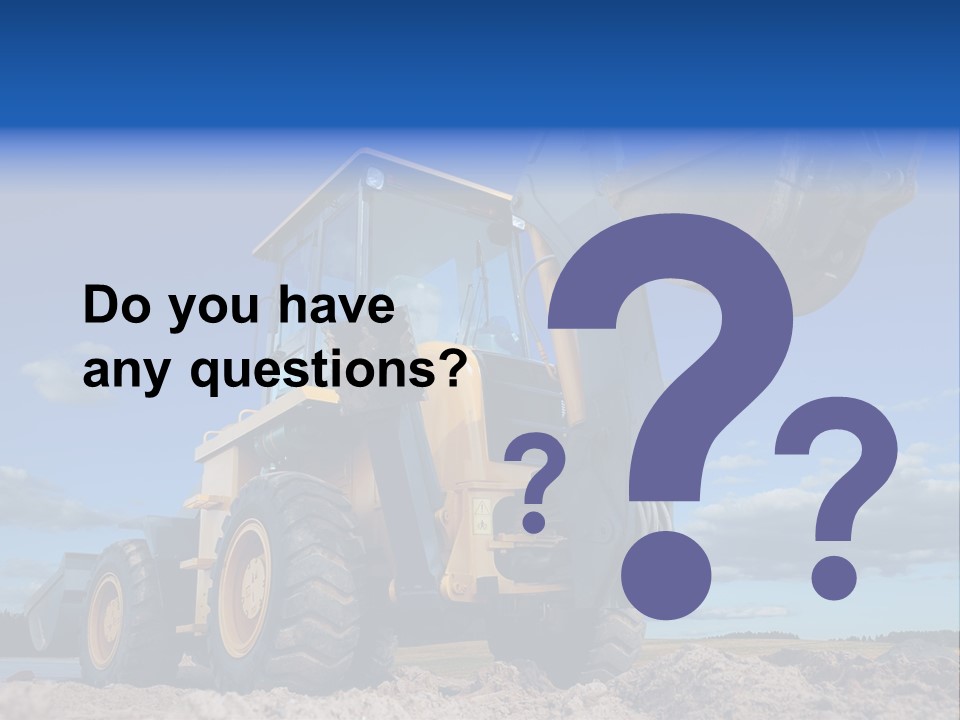 Shovel Bucket Mine PowerPoint Template