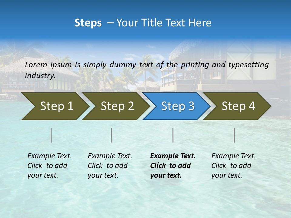 Paradise Palm Hotel PowerPoint Template