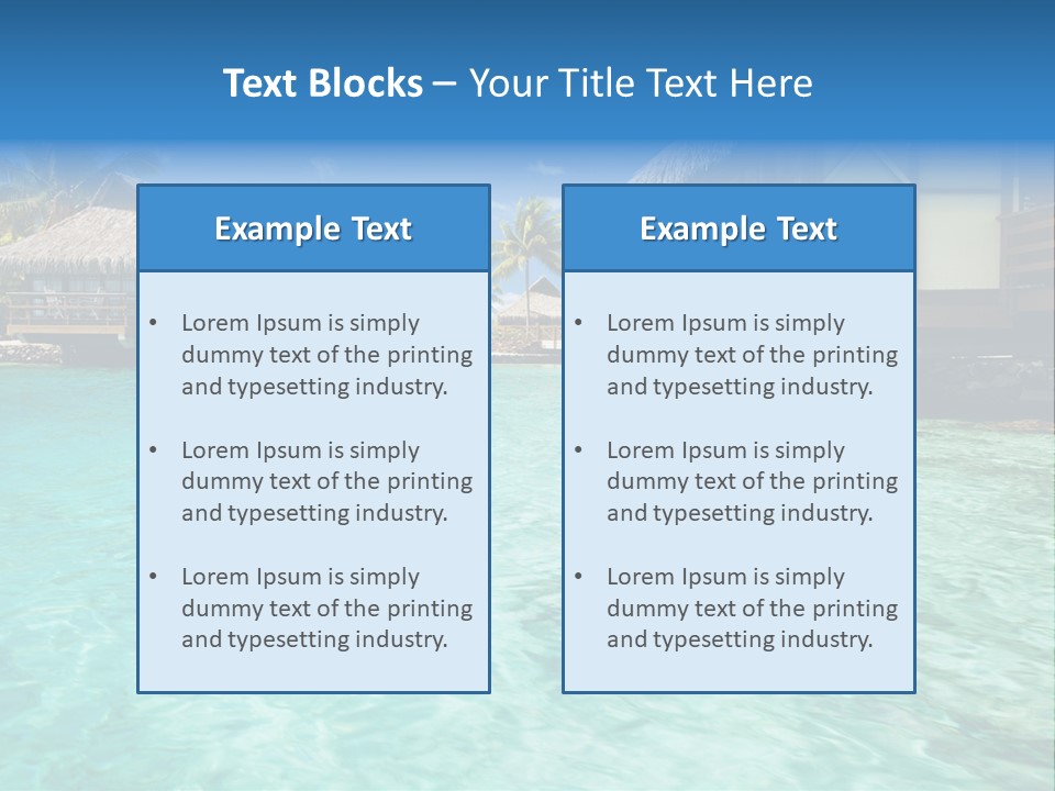Paradise Palm Hotel PowerPoint Template