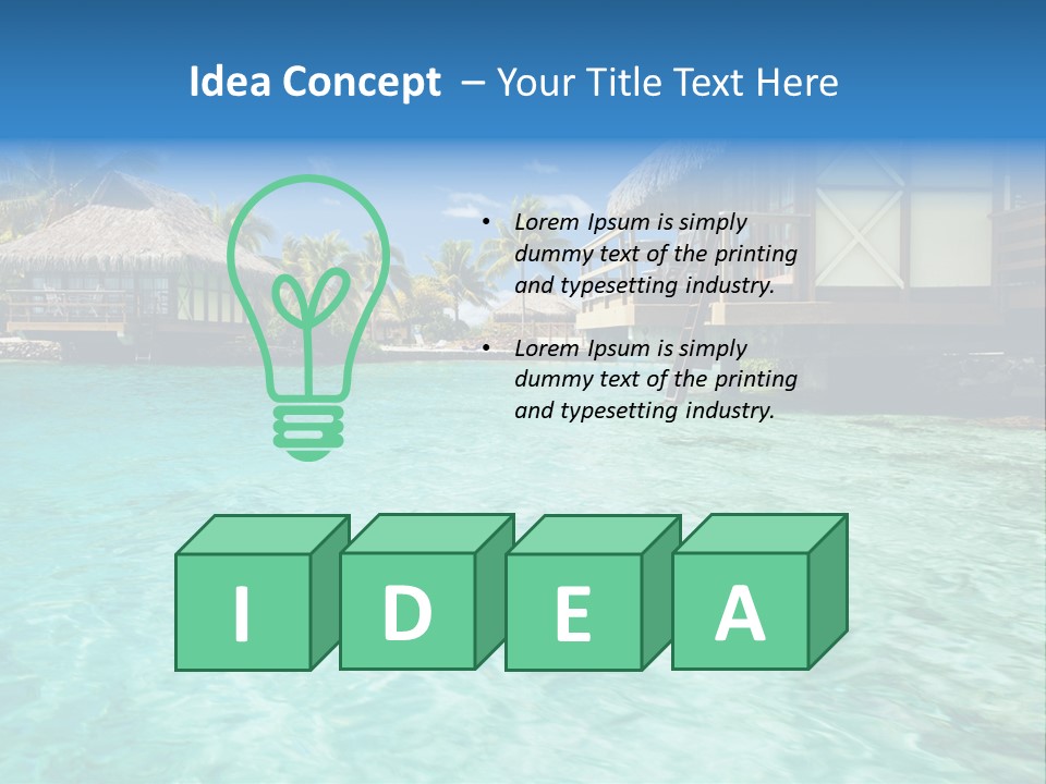 Paradise Palm Hotel PowerPoint Template