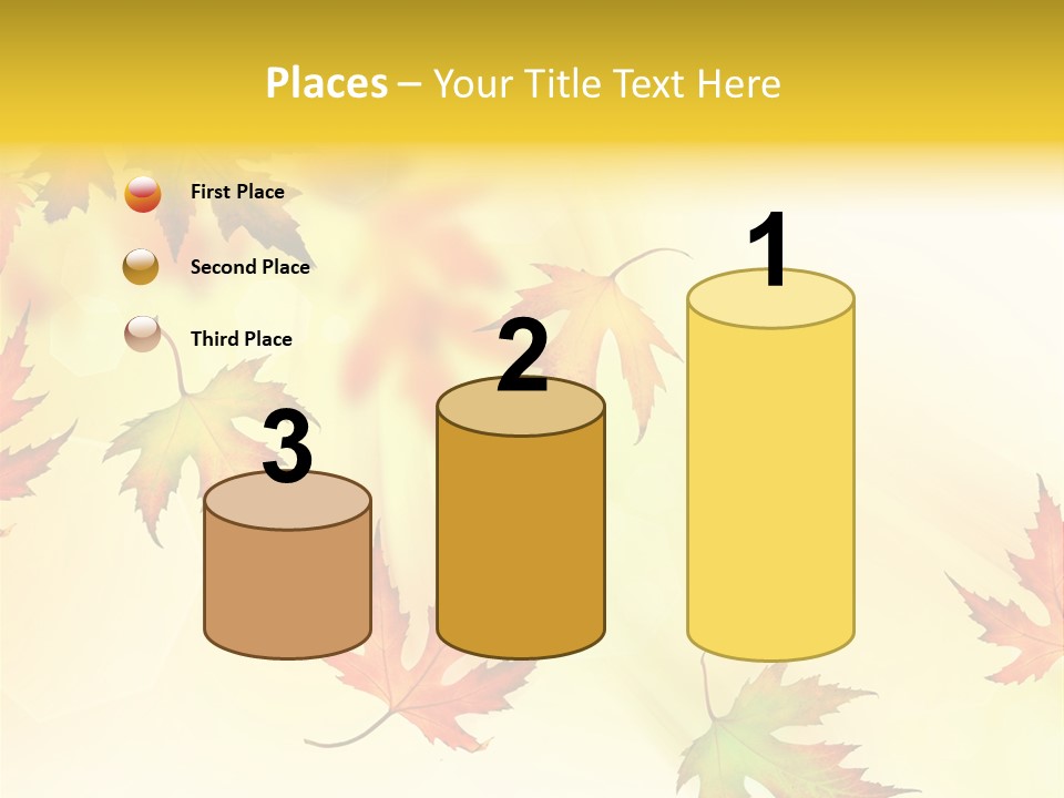 Autumn Season Striped PowerPoint Template