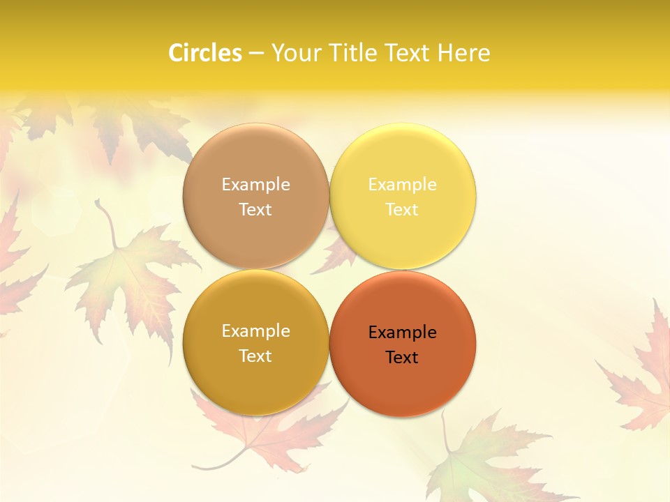 Autumn Season Striped PowerPoint Template