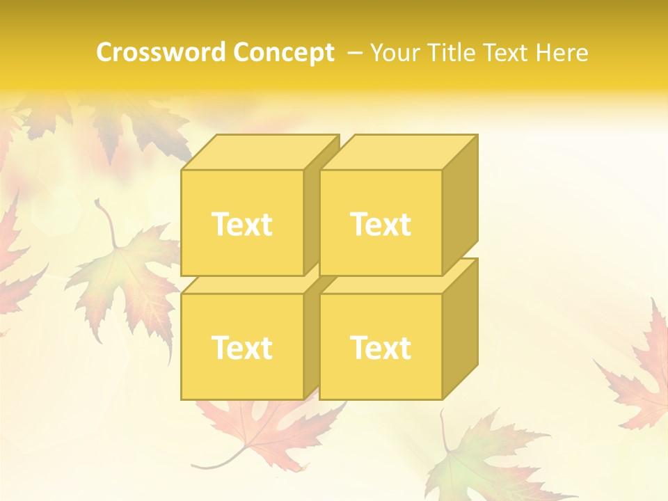 Autumn Season Striped PowerPoint Template