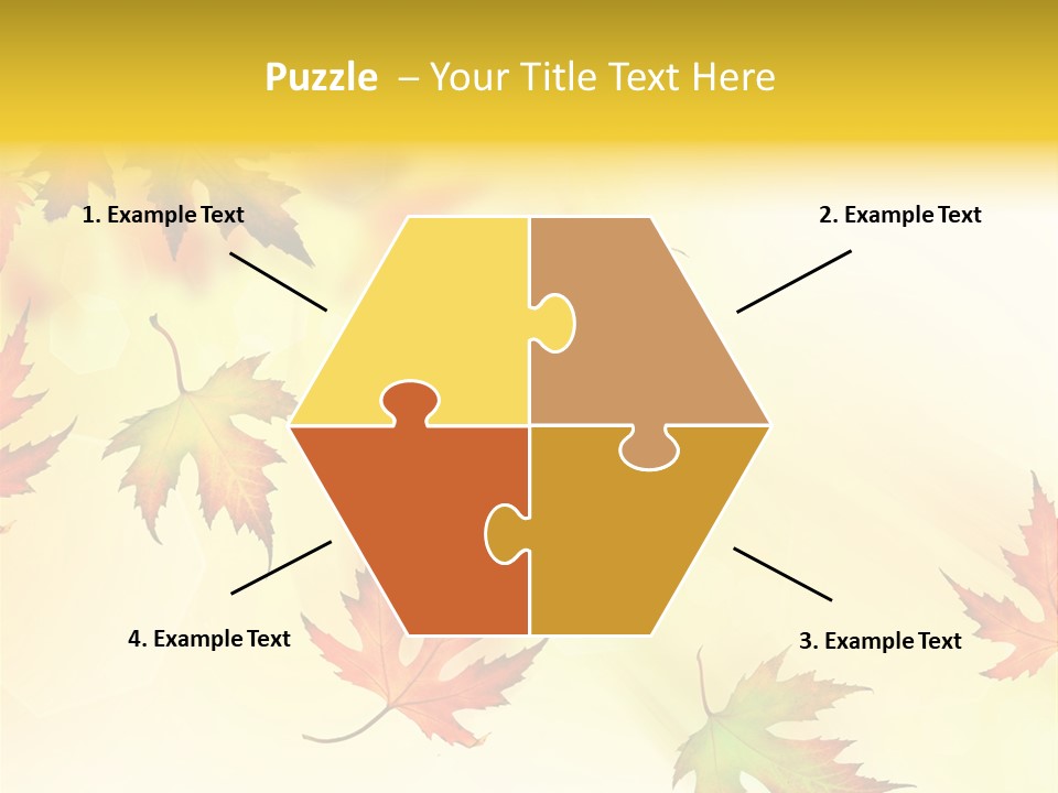 Autumn Season Striped PowerPoint Template