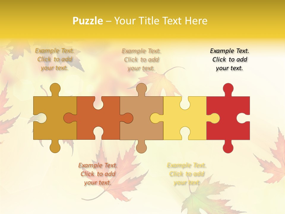 Autumn Season Striped PowerPoint Template