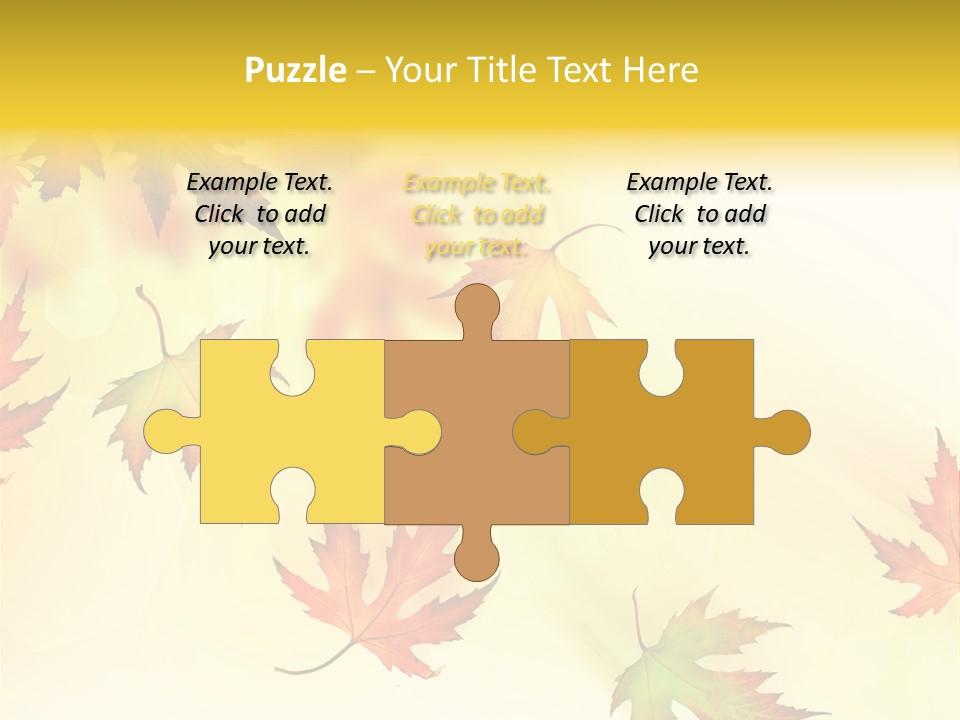 Autumn Season Striped PowerPoint Template