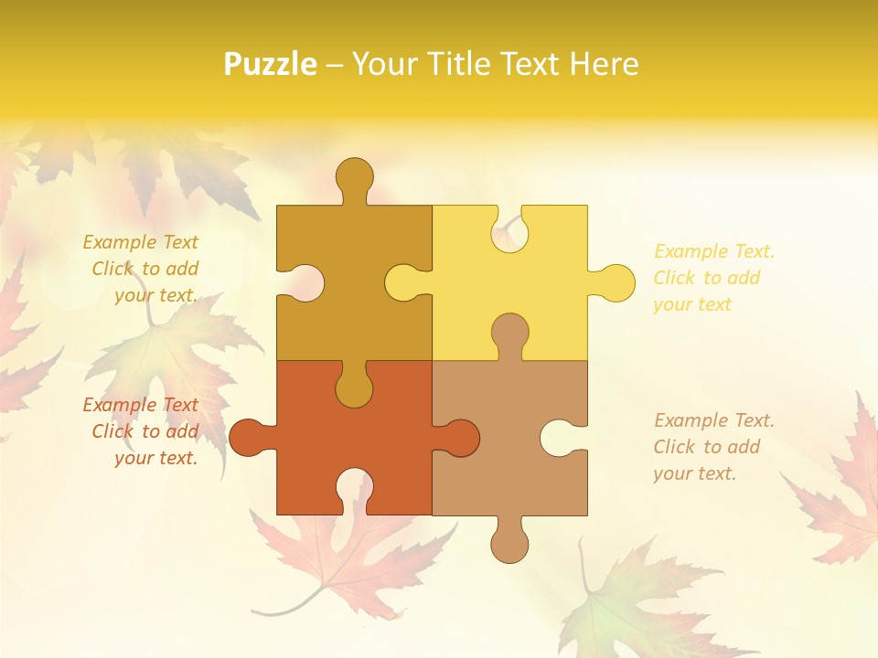 Autumn Season Striped PowerPoint Template