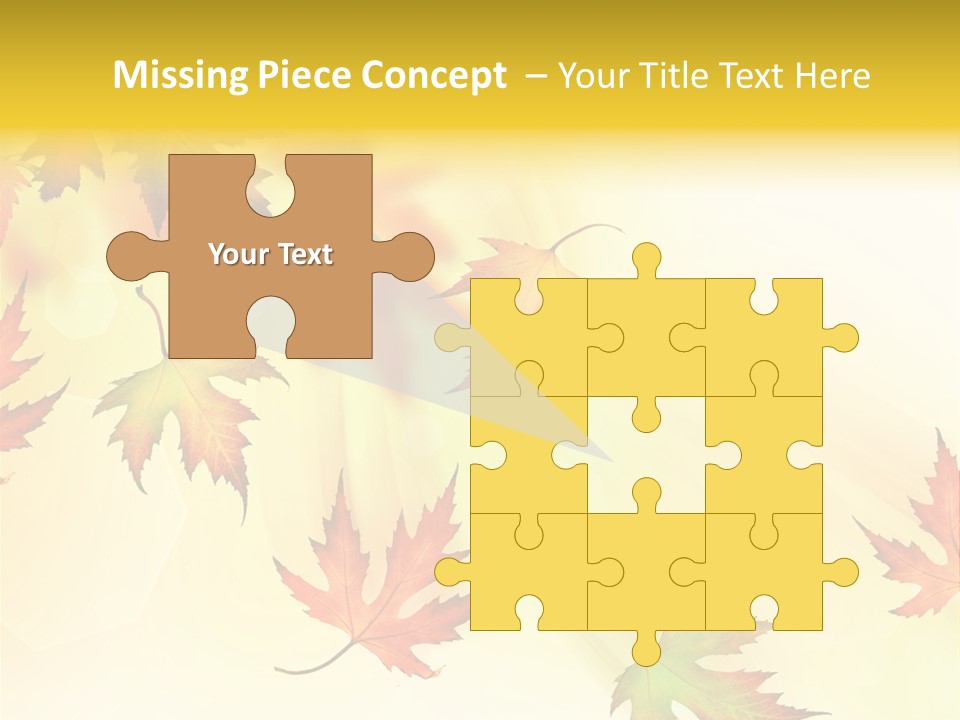 Autumn Season Striped PowerPoint Template