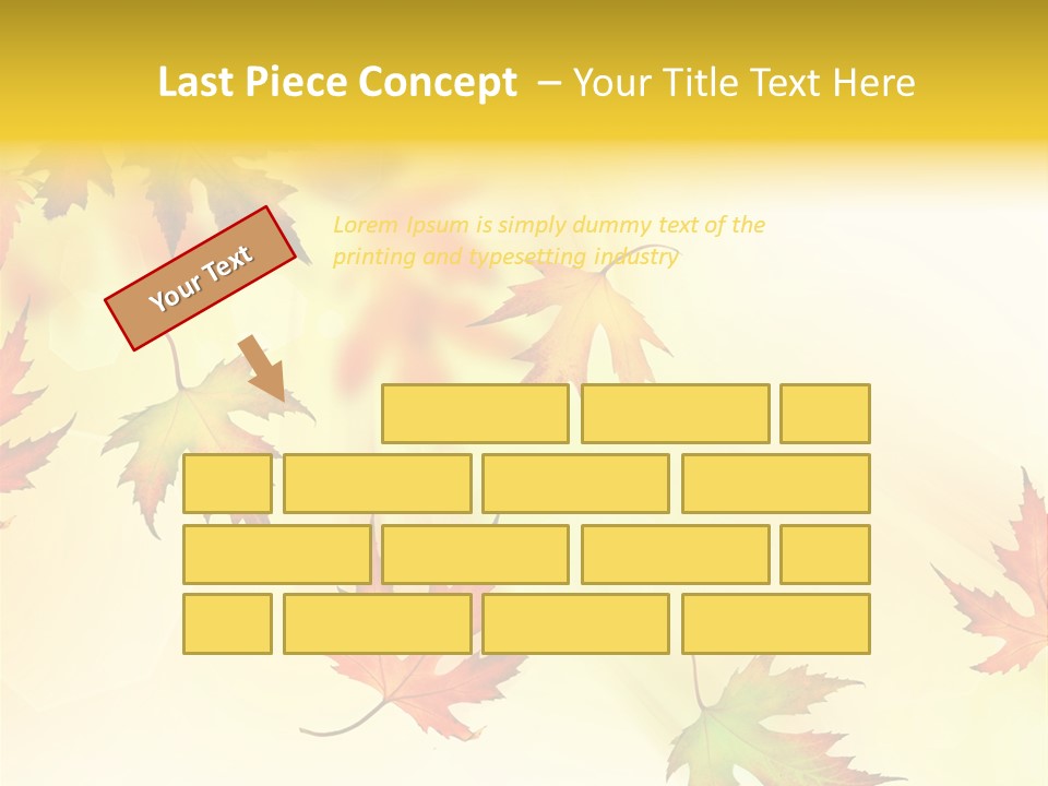 Autumn Season Striped PowerPoint Template