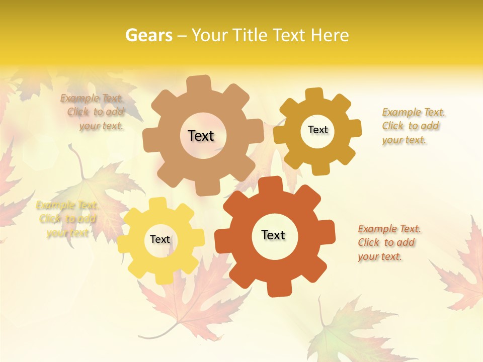 Autumn Season Striped PowerPoint Template