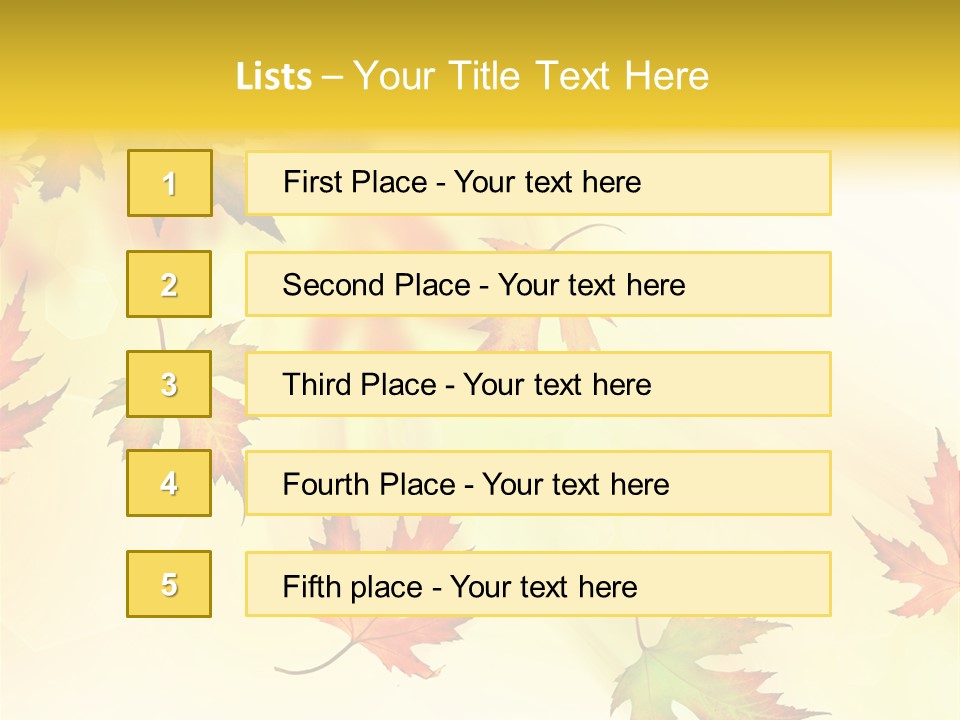 Autumn Season Striped PowerPoint Template