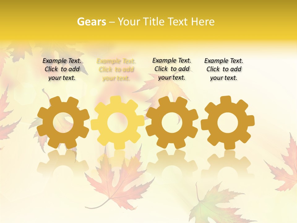 Autumn Season Striped PowerPoint Template