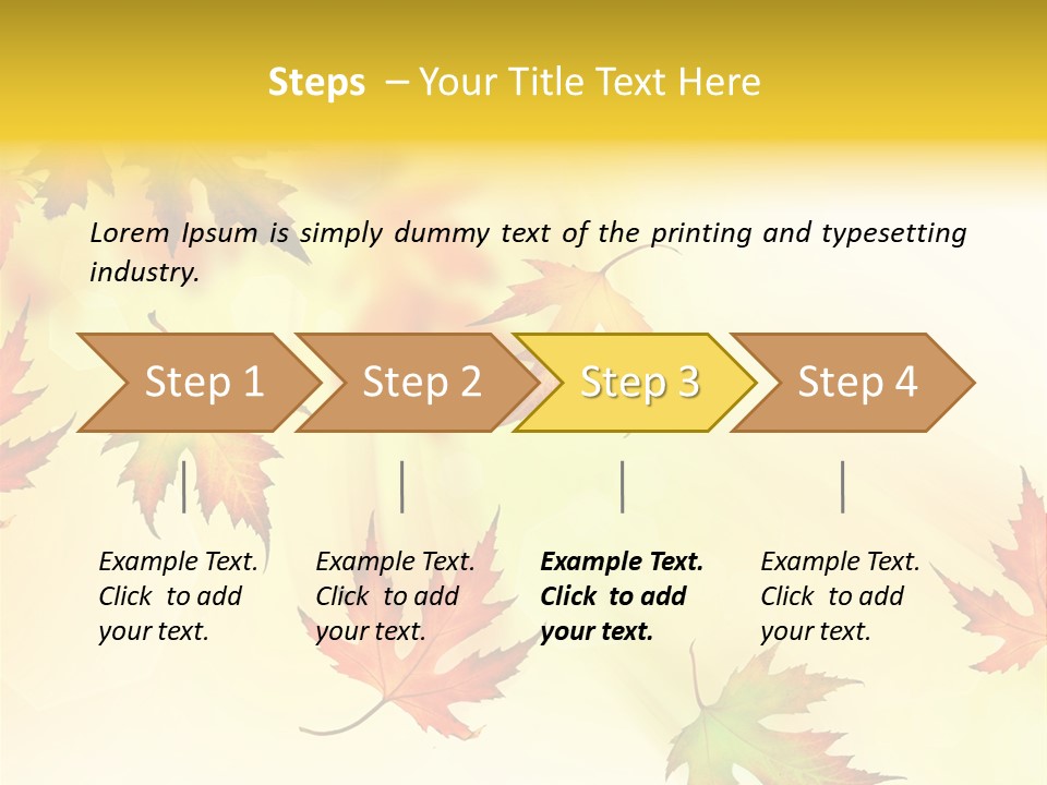 Autumn Season Striped PowerPoint Template