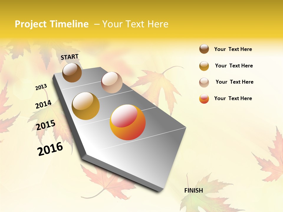 Autumn Season Striped PowerPoint Template