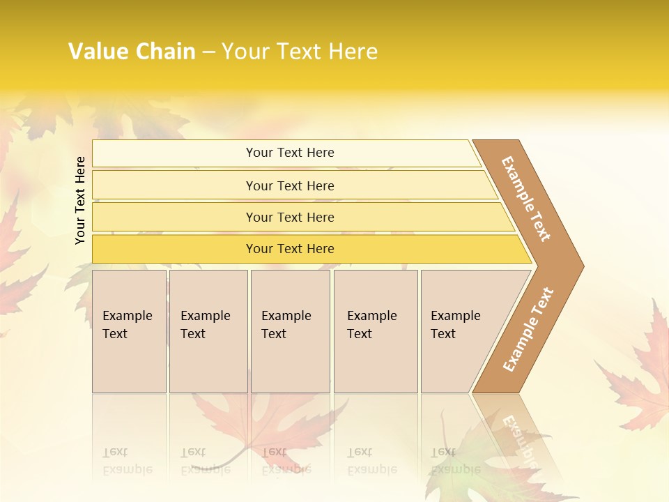 Autumn Season Striped PowerPoint Template