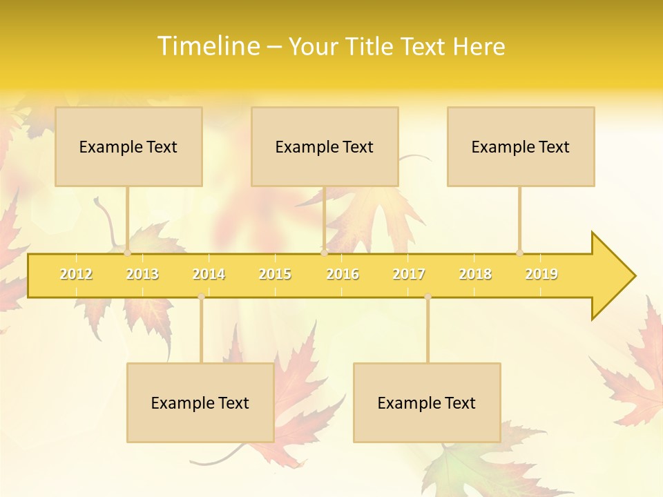 Autumn Season Striped PowerPoint Template
