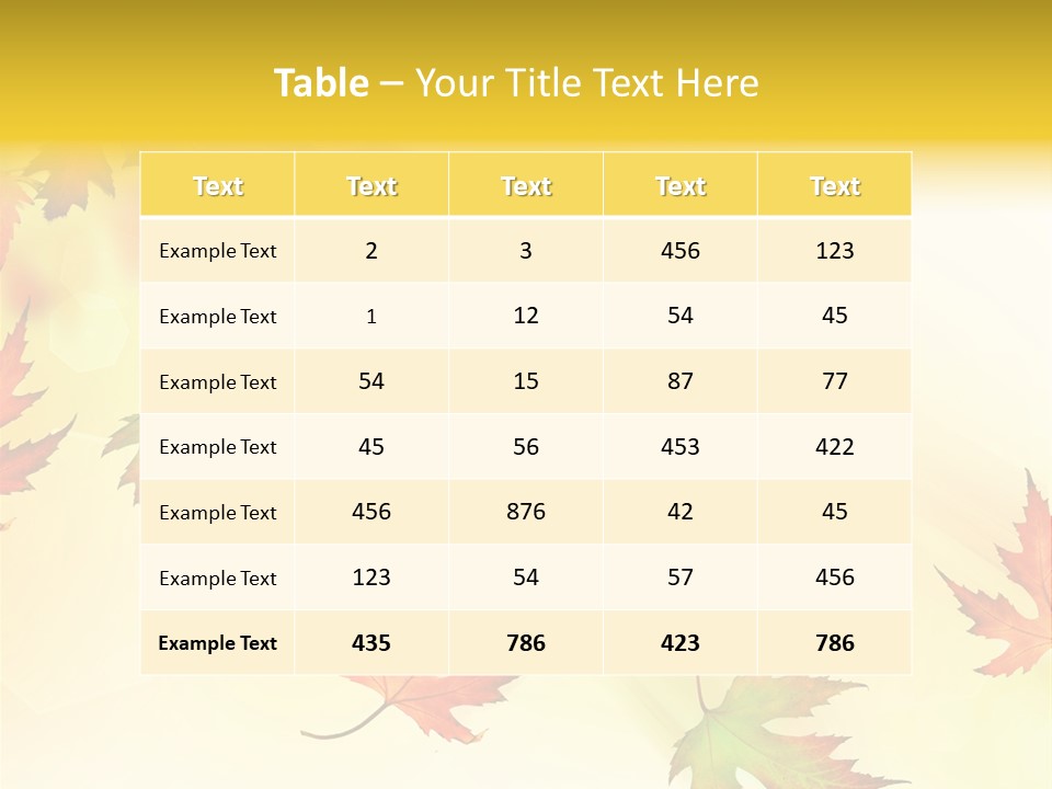 Autumn Season Striped PowerPoint Template