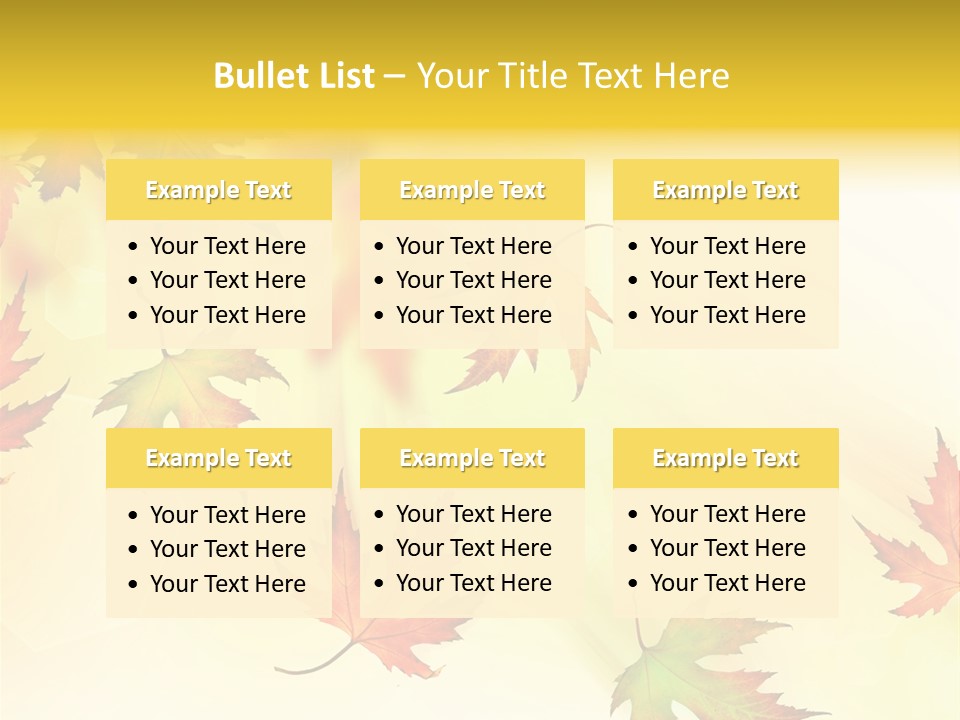 Autumn Season Striped PowerPoint Template