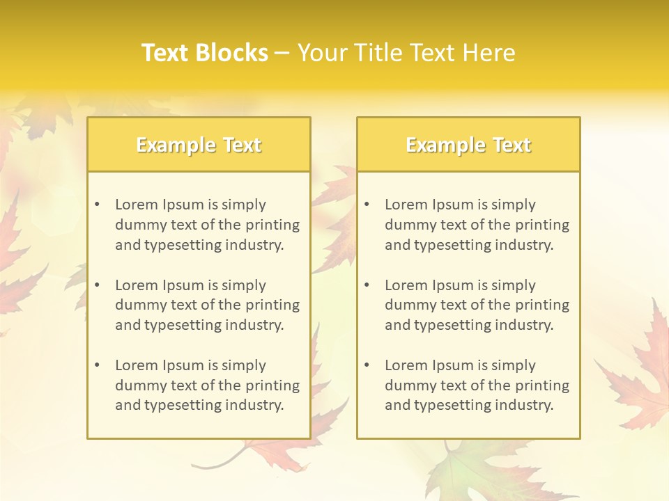 Autumn Season Striped PowerPoint Template