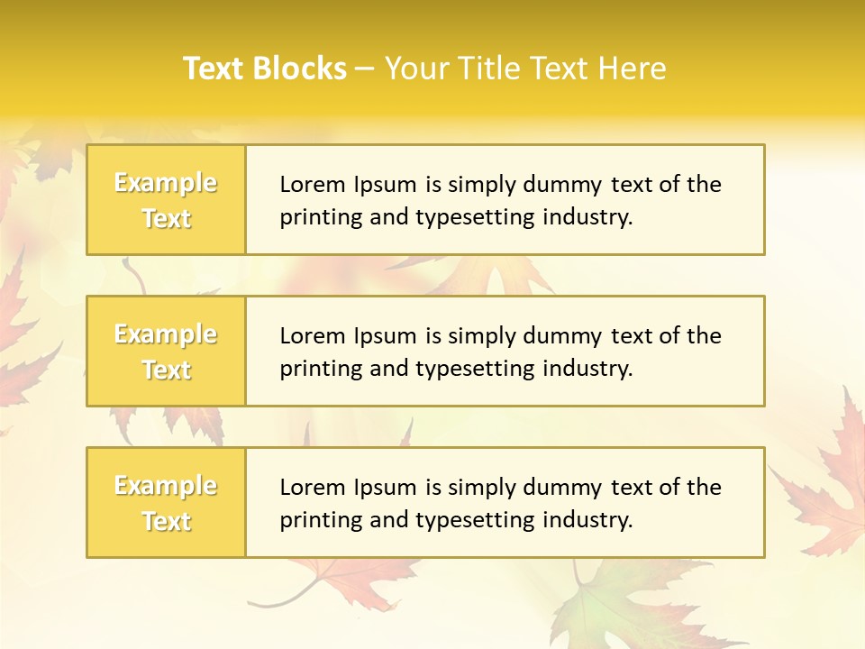 Autumn Season Striped PowerPoint Template