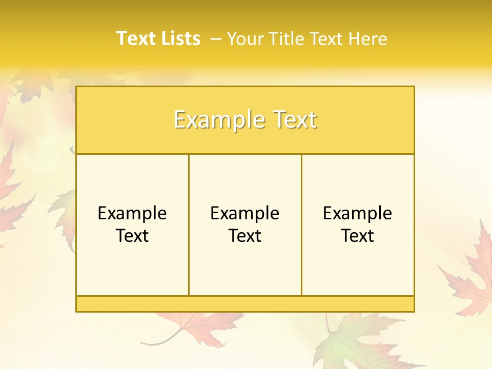 Autumn Season Striped PowerPoint Template