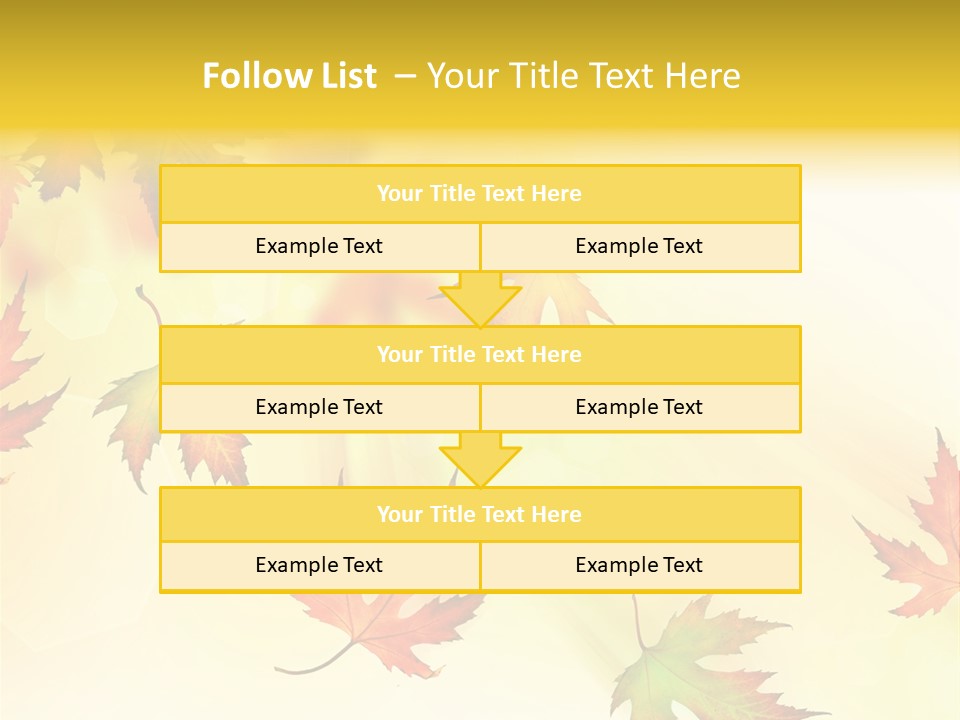 Autumn Season Striped PowerPoint Template