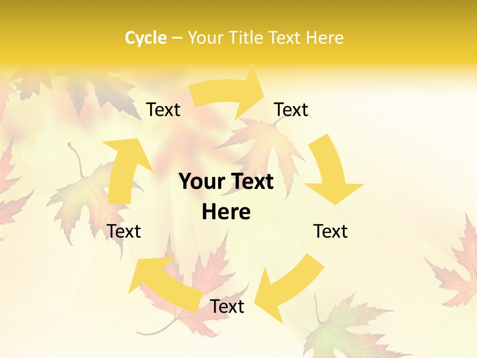 Autumn Season Striped PowerPoint Template