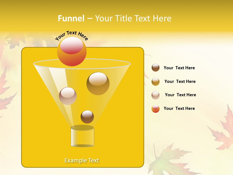 Autumn Season Striped PowerPoint Template