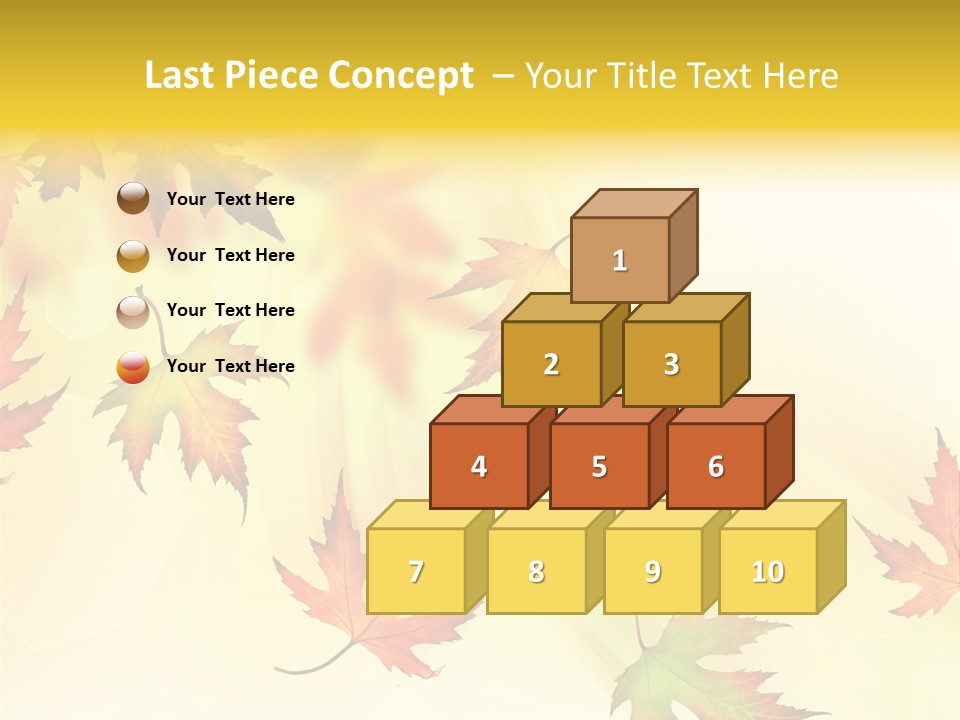 Autumn Season Striped PowerPoint Template