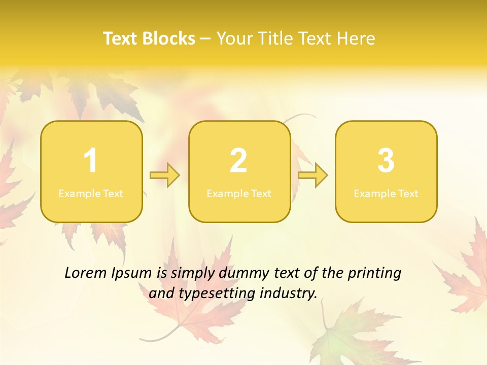 Autumn Season Striped PowerPoint Template