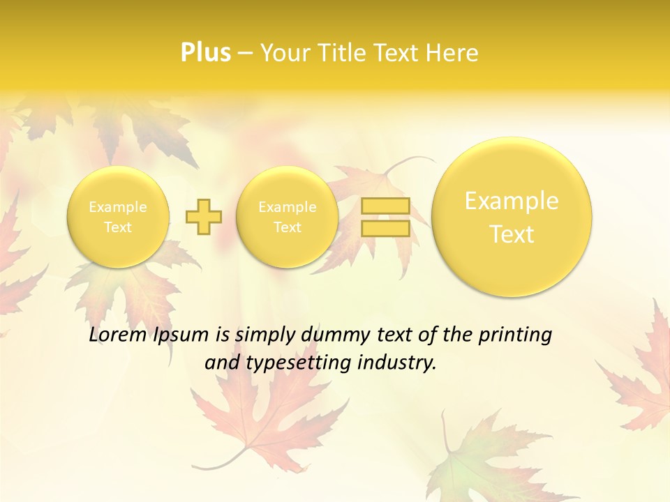 Autumn Season Striped PowerPoint Template