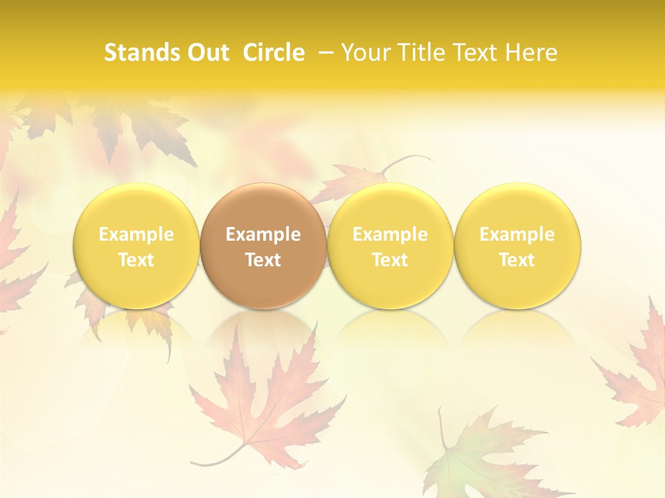 Autumn Season Striped PowerPoint Template