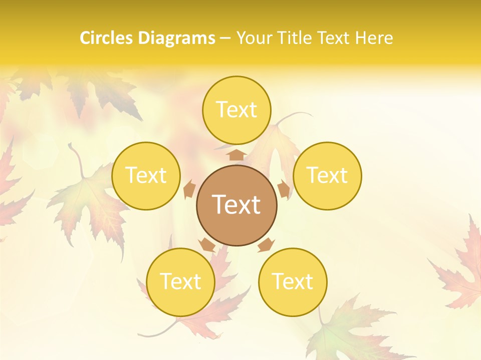 Autumn Season Striped PowerPoint Template