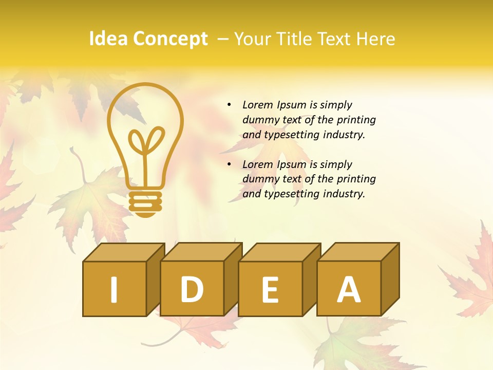 Autumn Season Striped PowerPoint Template