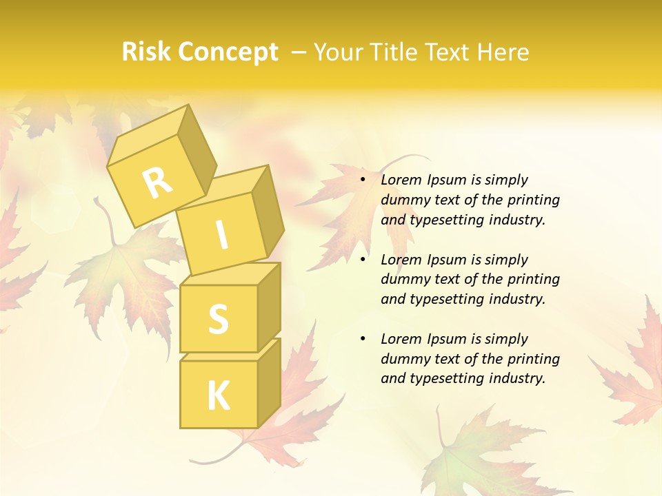 Autumn Season Striped PowerPoint Template