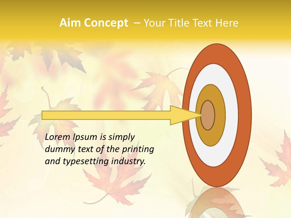 Autumn Season Striped PowerPoint Template